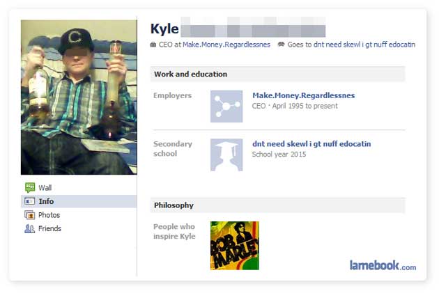 Lamebook Meet Kyle